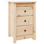 Comodini 2 pz 40x35x61,5 cm in Legno Massello di Pino