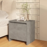 Comodini 2 pz Grigio Cemento 45x34x44,5 cm in Truciolato