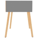 Comodini 2 pz Grigio 40x40x56 cm in Truciolato