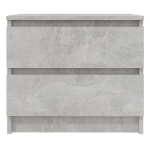 Comodini 2 pz Grigio Cemento 50x39x43,5 cm in Truciolato