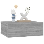 Comodini Pensili Grigio Sonoma 2pz 40x30x15cm Legno Multistrato