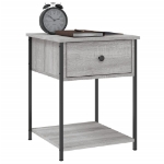 Comodini 2 pz Grigio Sonoma 44x45x58 cm in Legno Multistrato