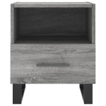 Comodino Grigio Sonoma 40x35x47,5 cm in Legno Multistrato