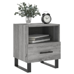 Comodini 2 pz Grigio Sonoma 40x35x47,5 cm in Legno Multistrato