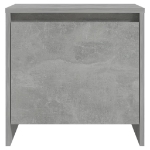 Comodino Grigio Cemento 45x34x44,5 cm in Truciolato