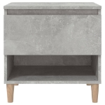 Comodini 2 pz Grigio Cemento 50x46x50 cm in Legno Multistrato