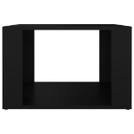 Comodino Nero 57x55x36 cm in Legno Multistrato