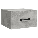 Comodini a Muro 2 pz Grigio Cemento 35x35x20 cm