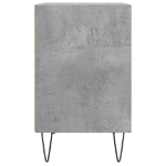 Comodino Grigio Cemento 40x30x50 cm in Legno Multistrato