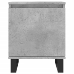 Comodini 2 pz Grigio Cemento 40x30x50 cm in Legno Multistrato