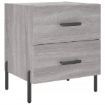 Comodini 2 pz Grigio Sonoma 40x35x47,5 cm in Legno Multistrato