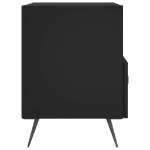 Comodino Nero 40x35x47,5 cm in Legno Multistrato