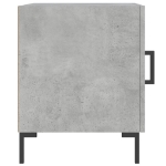 Comodini 2 pz Grigio Cemento 40x40x50 cm in Legno Multistrato