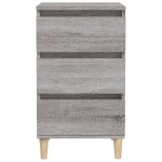 Comodino Grigio Sonoma 40x35x70 cm in Legno Multistrato