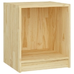 Comodini 2 pz 35,5x33,5x41,5 cm in Legno Massello di Pino