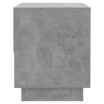 Comodino Grigio Cemento 45x34x44 cm in Truciolato