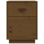 Comodini Miele 2 pz 40x34x55 cm in Legno Massello di Pino