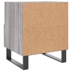 Comodino Grigio Sonoma 40x35x47,5 cm in Legno Multistrato