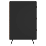 Comodino Nero 40x40x66 cm in Legno Multistrato