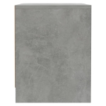 Comodino Grigio Cemento 45x34x44,5 cm in Truciolato