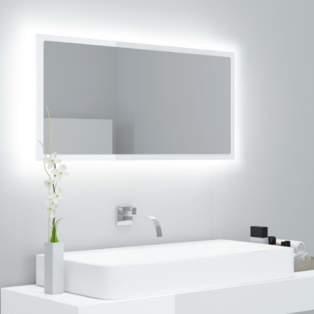 MiCasa Italia. Specchio da Parete Stile Barocco 50x70 cm Bianco