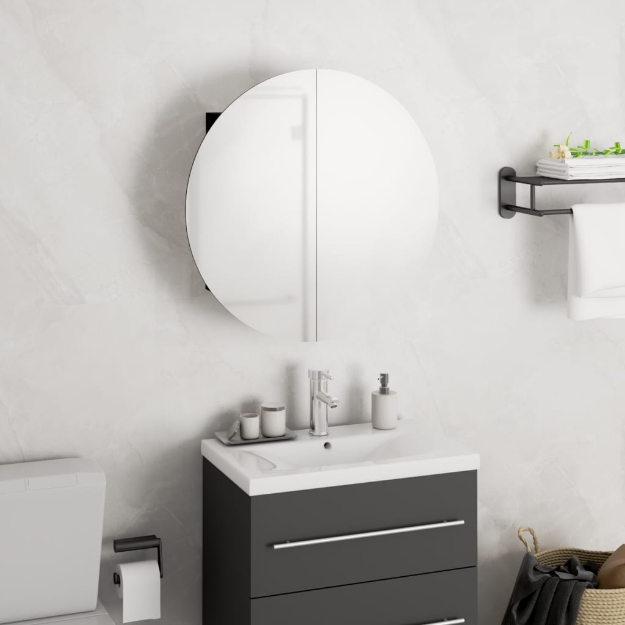 MiCasa Italia. Specchio da Parete a LED per Bagno con Ripiano