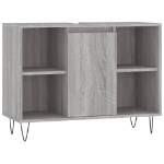 Mobile da Bagno Grigio Sonoma 80x33x60 cm in Legno Multistrato