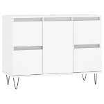 Mobile da Bagno Bianco 80x33x60 cm in Legno Multistrato