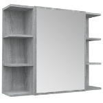 Mobile da Bagno Grigio Sonoma 80x20,5x64cm in Legno Multistrato