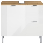 Germania Mobile Sottolavabo GW-Mauresa 60x34x56 cm Bianco e Rovere