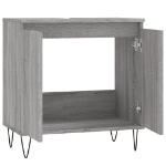 Mobile da Bagno Grigio Sonoma 58x33x60 cm in Legno Multistrato