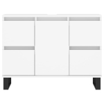 Mobile da Bagno Bianco 80x33x60 cm in Legno Multistrato