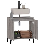 Mobile Lavabo Grigio Sonoma 58x33x60 cm in Legno Multistrato