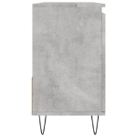 Armadietto da Bagno Grigio Cemento 65x33x60cm Legno Multistrato