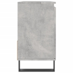 Armadietto da Bagno Grigio Cemento 65x33x60cm Legno Multistrato