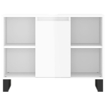 Armadietto Bagno Bianco Lucido 80x33x60cm in Legno Multistrato