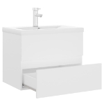 Mobile Bagno con Lavabo Integrato Bianco in Truciolato