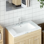 Lavandino da Bagno Bianco 55,5x37,5x19 cm Rettangolare Ceramica