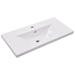 Lavabo da Incasso 81x39,5x18,5 cm in Ceramica Bianco