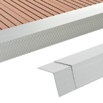 Profili Angolari per Decking in Alluminio 170 cm Argento