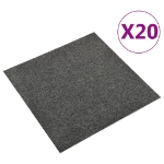 Quadrotte di Moquette 20 pz 5 m² 50x50 cm Antracite