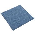 Quadrotte di Moquette 20 pz 5 m² 50x50 cm Blu