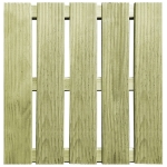 Piastrelle per Decking 24 pz 50x50 cm in Legno Verde