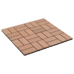 Piastrelle per Decking 22 pz 30x30cm 2mq in WPC Marrone