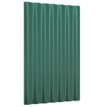 Pannelli Tetto 36pz Acciaio Verniciato a Polvere Verde 60x36 cm