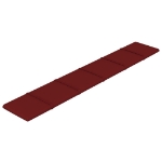 Pannelli Murali 12 pz Rosso Vino 90x15 cm Tessuto 1,62 m²