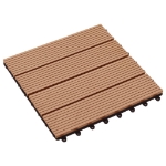 Piastrelle per Decking 22 pz 30x30cm 2mq in WPC Colore Teak