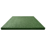 Piastrelle Anticaduta 12 pz in Gomma 50x50x3 cm Verde