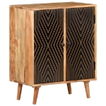 Credenza 60x35x75 cm in Legno Massello di Acacia