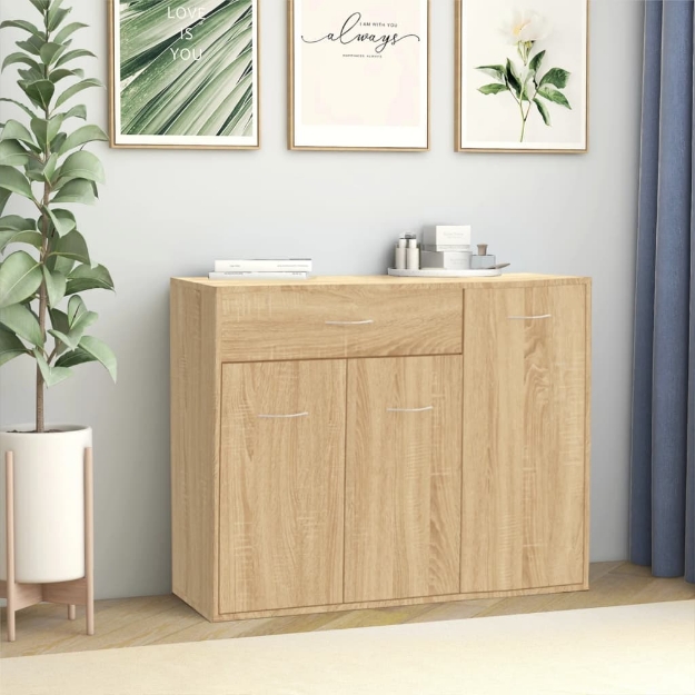 Credenza Rovere Sonoma 88x30x70 cm in Truciolato